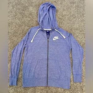 Nike Women’s Purple Zip Up Hoodie Size  Large